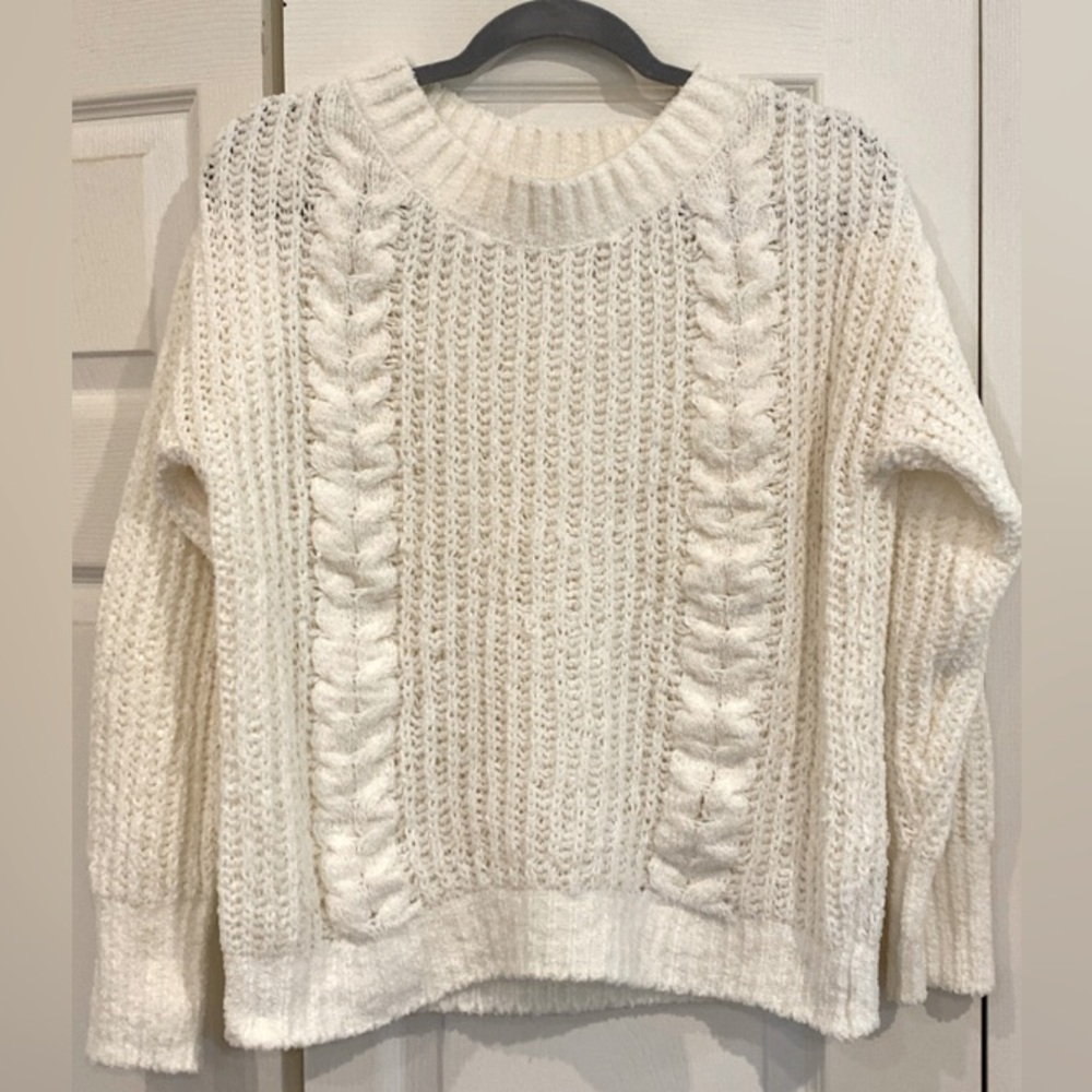 Express super soft cream sweater Size S